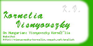 kornelia visnyovszky business card
